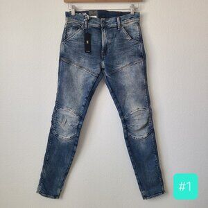 G-Star RAW 5620 3D Skinny Denim Jeans Size 29x32 Blue #1